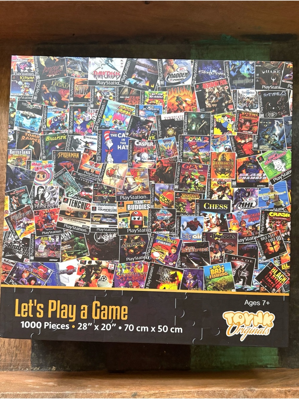 Let's Play a Game- PlayStation Video Game 1000-Piece Puzzle - Multicolor - Toynk